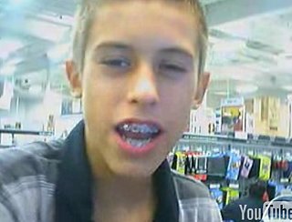 Kid Performs His Heart Out...At Best Buy